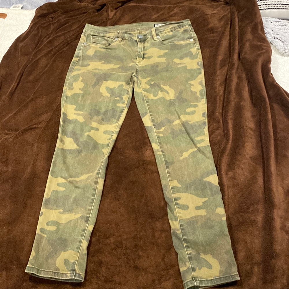 Blank NYC The Reade Crop Camo Skinny Jeans